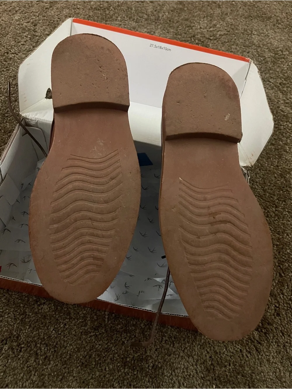 Deer Stags little boy Chestnut Brown Leather Derby Shoes